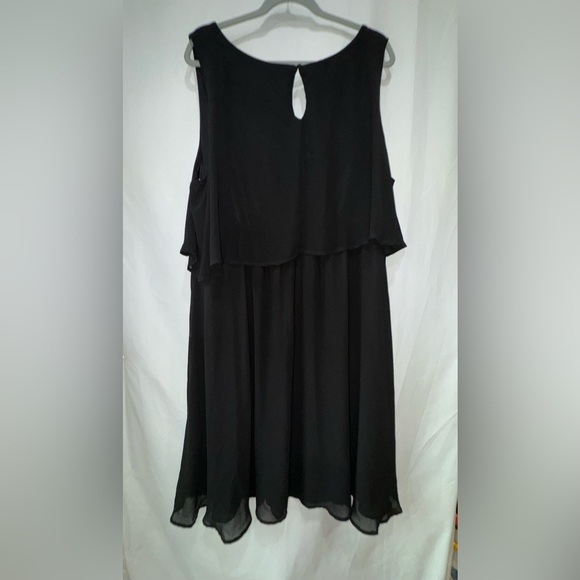 Torrid Two Tiered Black Cocktail, Party, Holiday, dress Plus Size 3 - Picture 3 of 11